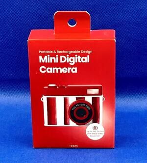 Brand New 2Pack! Portable Rechargeable, Digital Cameras Red & Blue Bandana